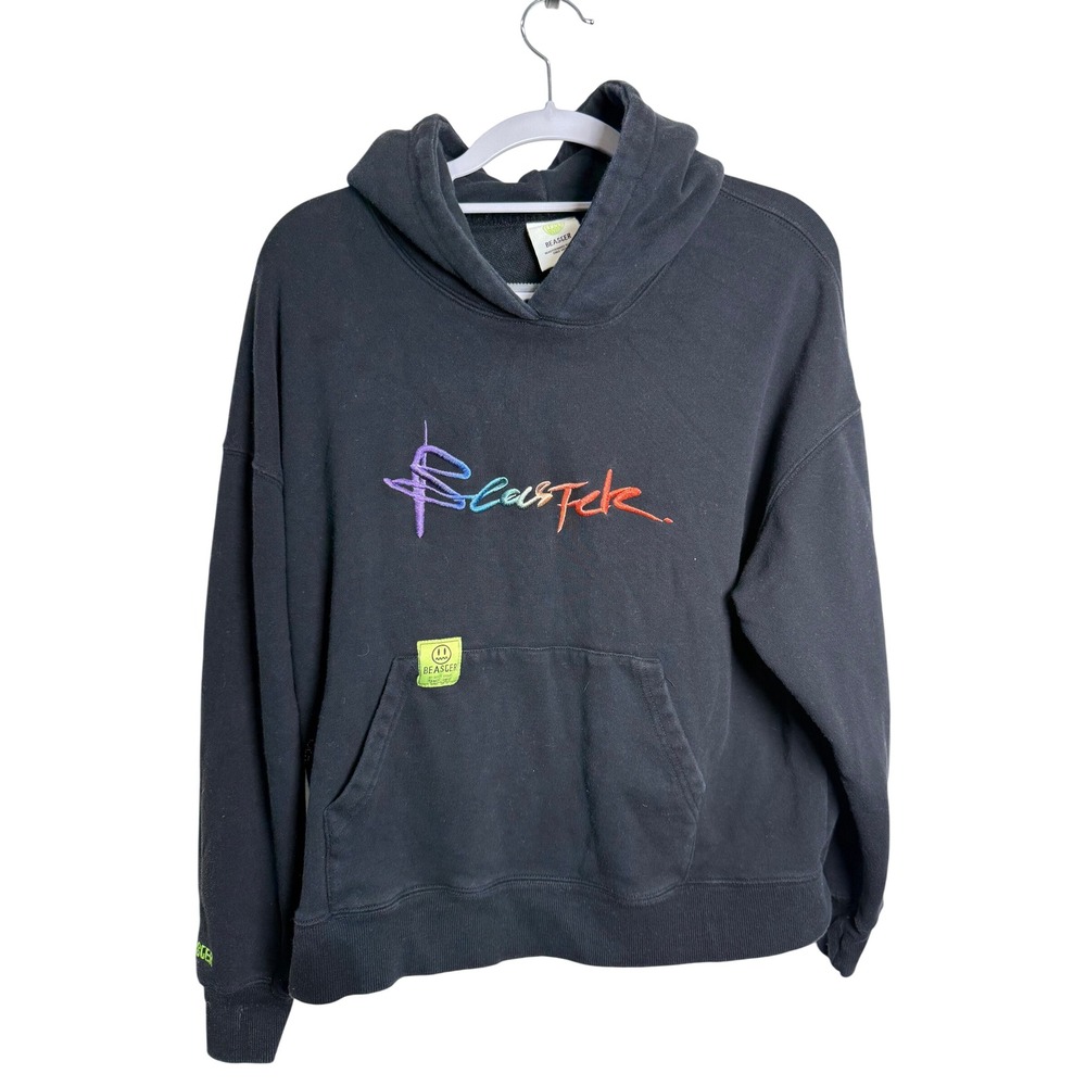 Beaster Rainbow Smiley Hoodie Black S – Streetwear Grail‎ Graphic Pullover